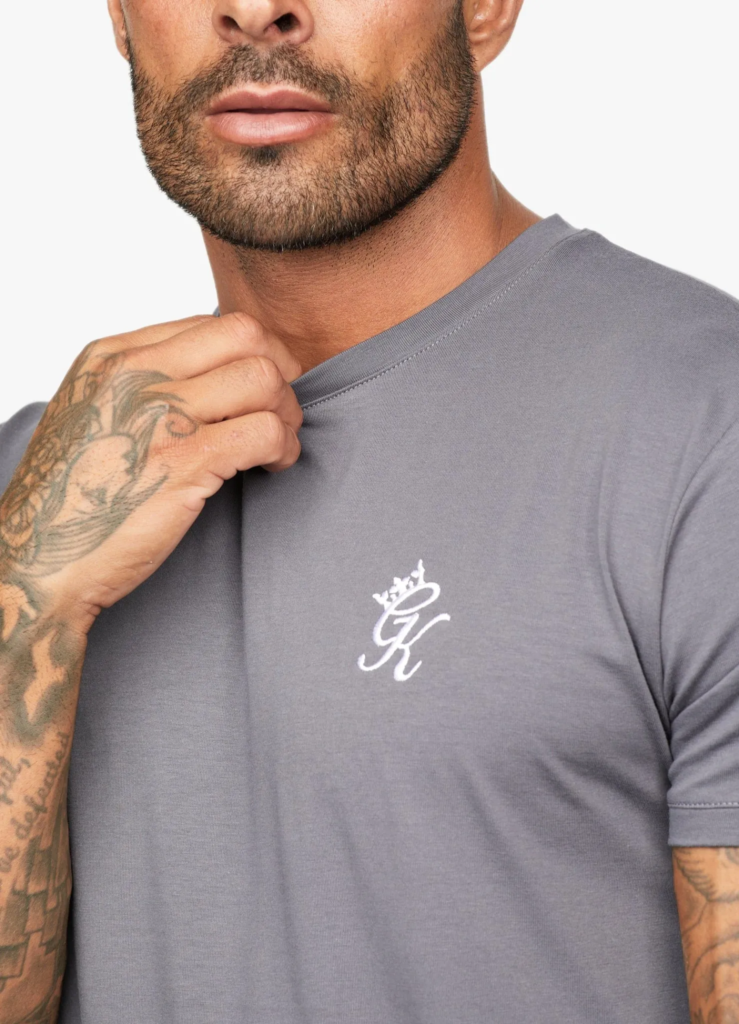T-Shirts<Gym King Fundamental Jersey Tee Dark Grey