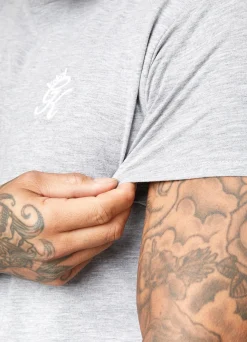 Twin Sets<Gym King Fundamental Jersey Tee Grey Marl