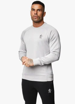 Sweatshirts & Hoodies<Gym King Fundamental Lightweight Poly Crew Shadow Grey