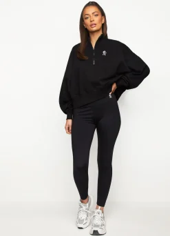 Sweatshirts<Gym King Fundamental Loopback Funnel Black