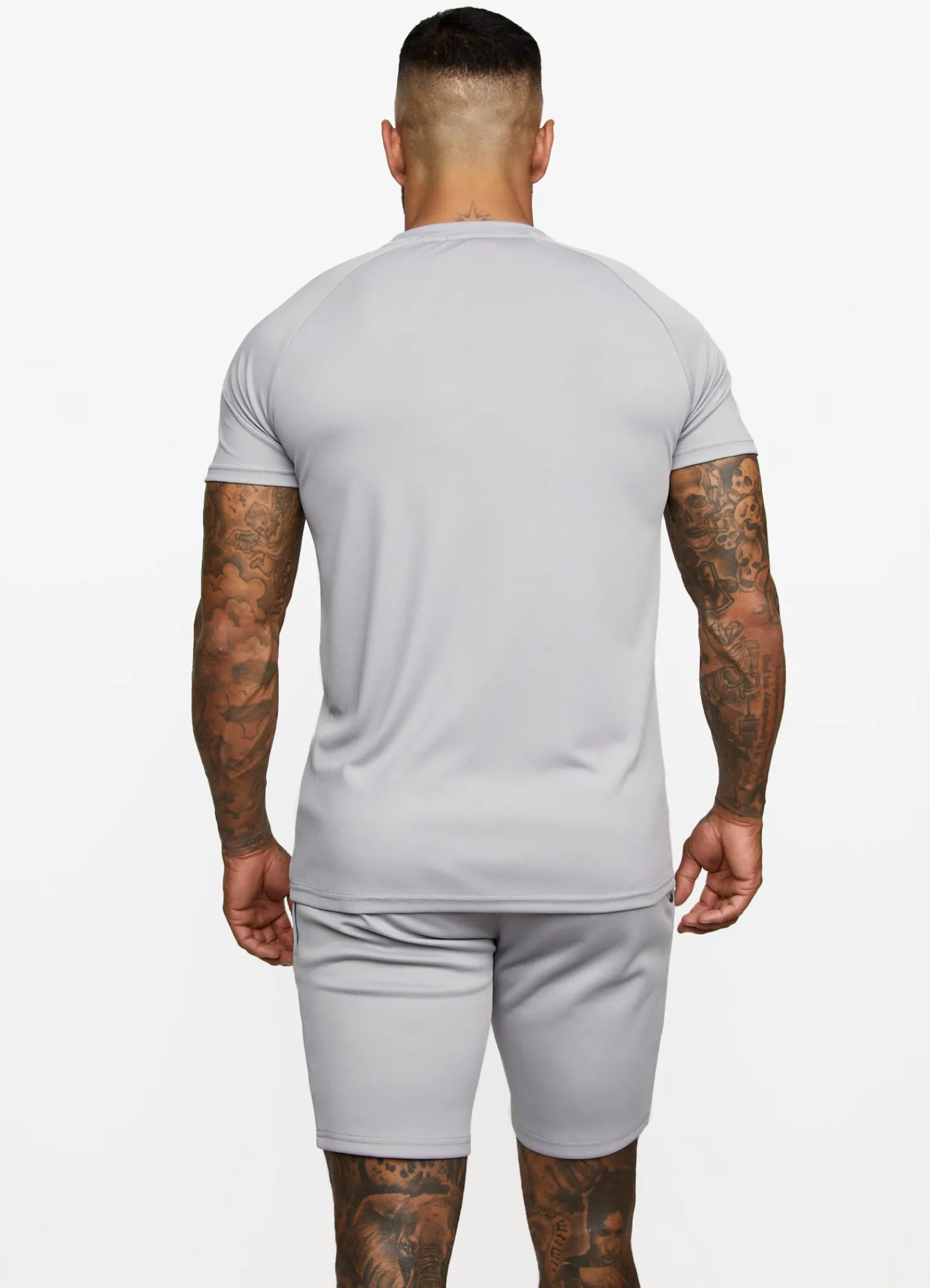 Twin Sets<Gym King Fundamental Poly Tee Shadow Grey