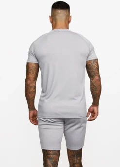T-Shirts<Gym King Fundamental Poly Tee Shadow Grey