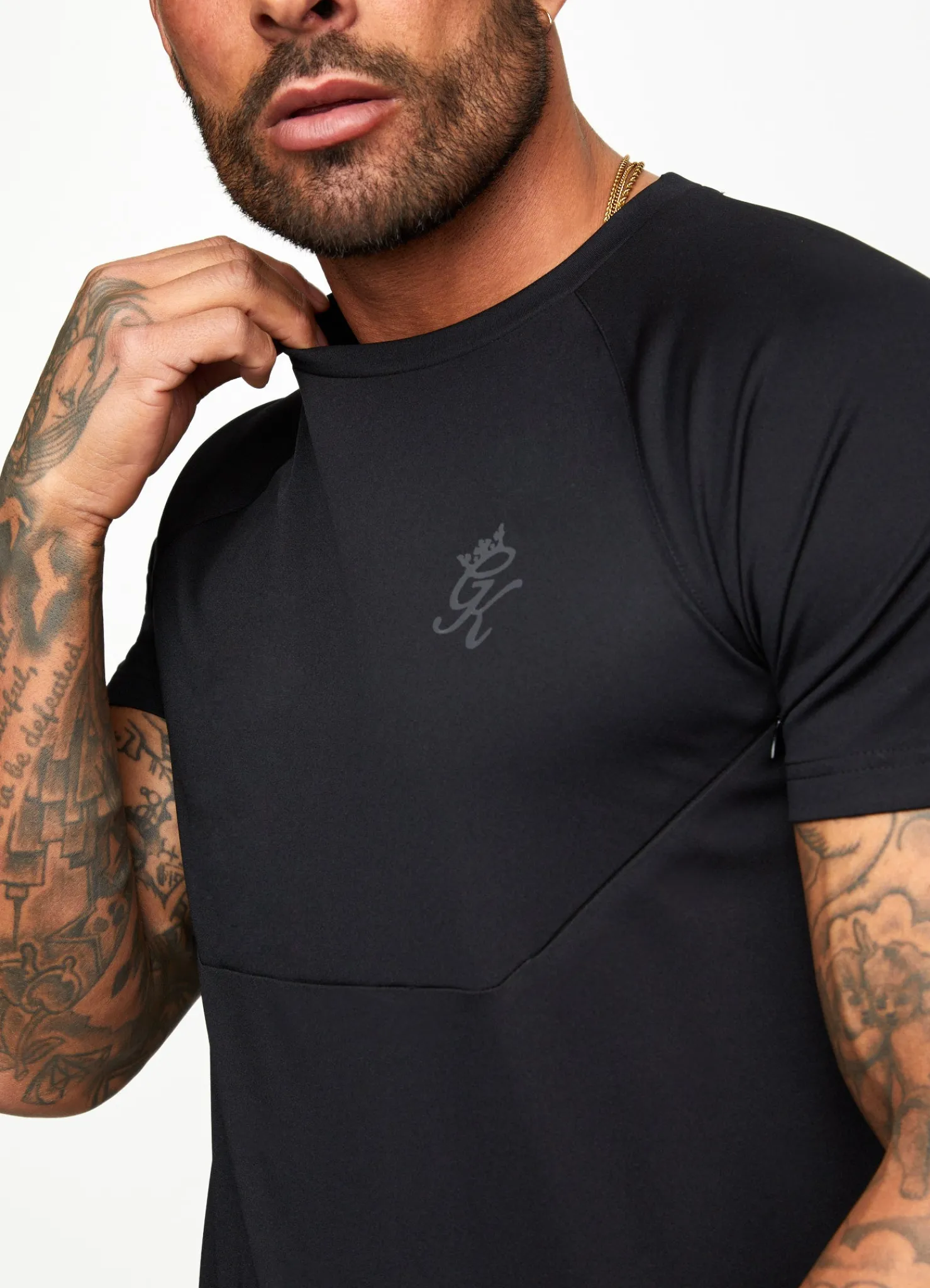 Twin Sets<Gym King Fundamental Poly Tee Black