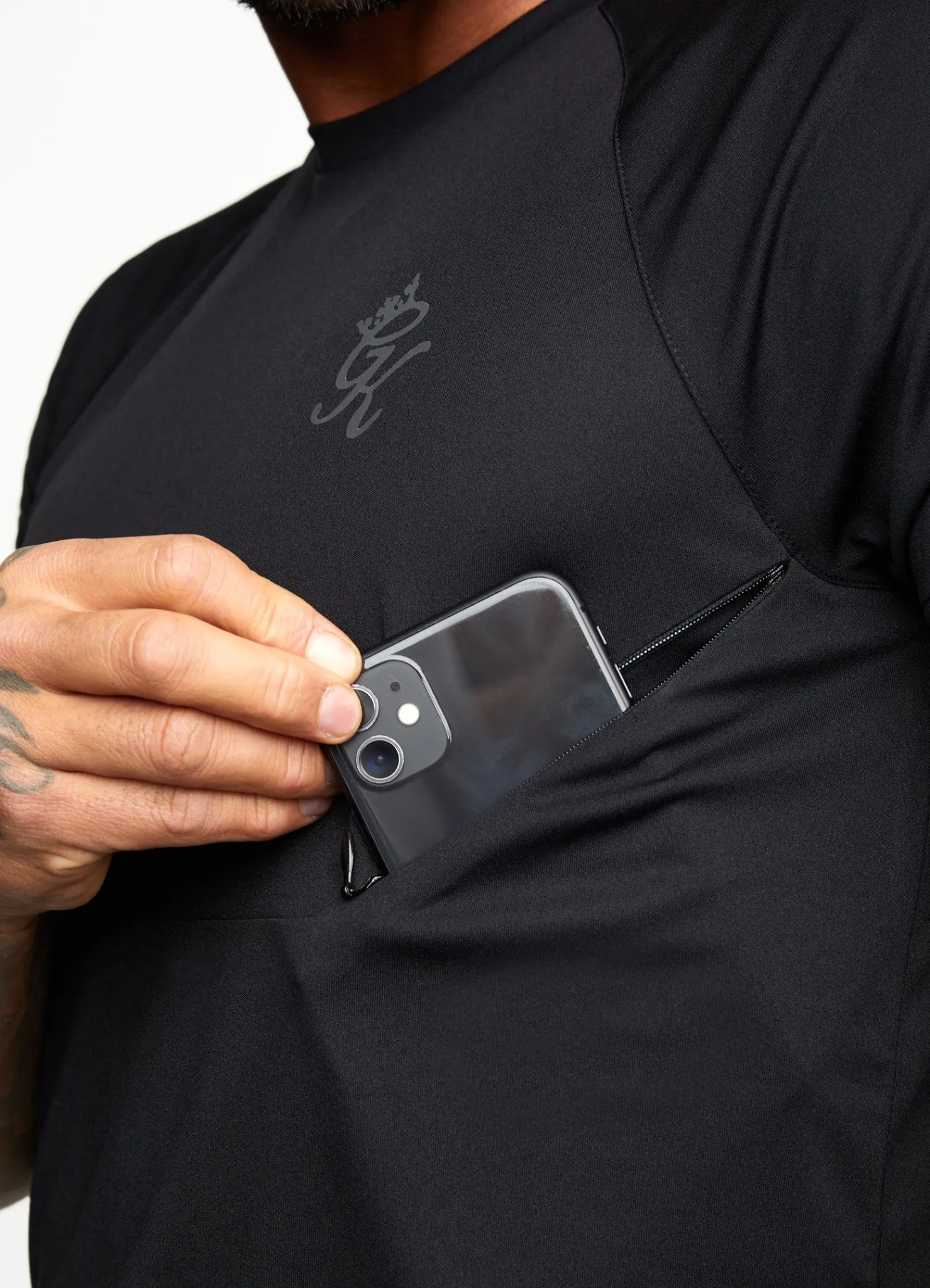 Twin Sets<Gym King Fundamental Poly Tee Black
