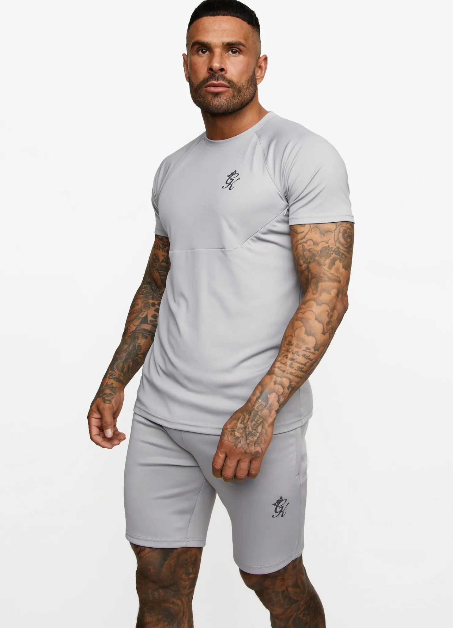 Twin Sets<Gym King Fundamental Poly Tee Shadow Grey