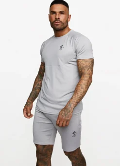 T-Shirts<Gym King Fundamental Poly Tee Shadow Grey