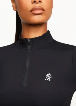 Gymwear<Gym King Impact 1/4 Zip Funnel Black