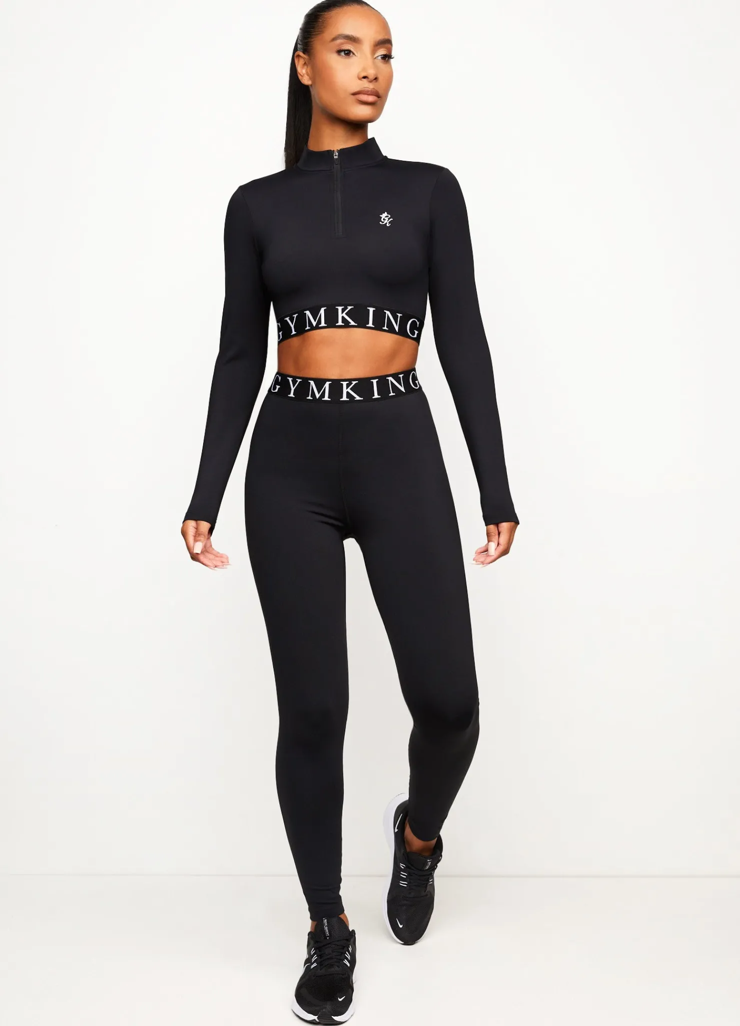 Gymwear<Gym King Impact 1/4 Zip Funnel Black