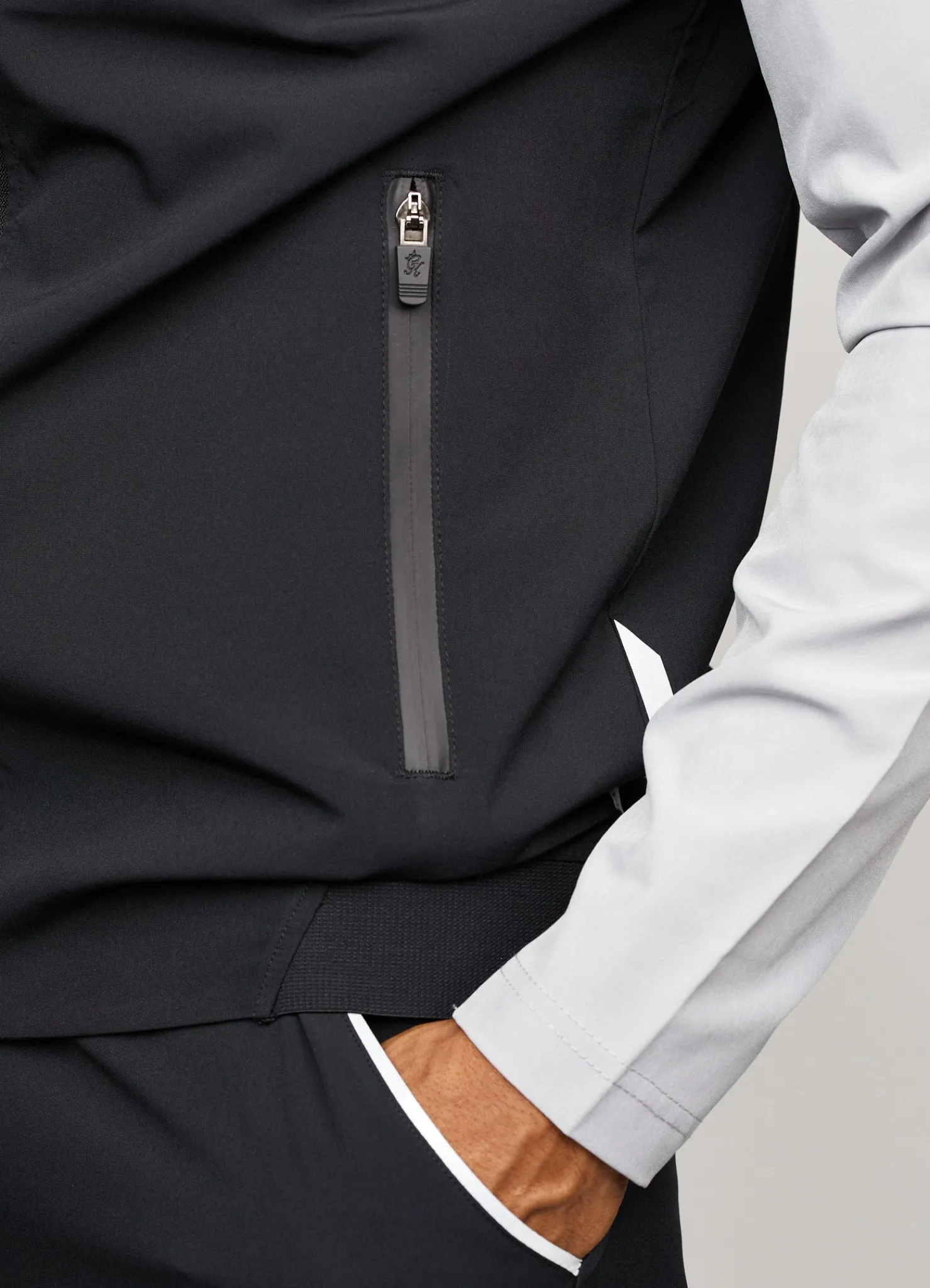 Tracksuit Tops<Gym King Impact Fz Hood Shadow Grey/Black