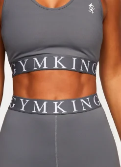 Gymwear<Gym King Impact Sports Bra Dark Grey