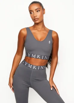 Gymwear<Gym King Impact Sports Bra Dark Grey