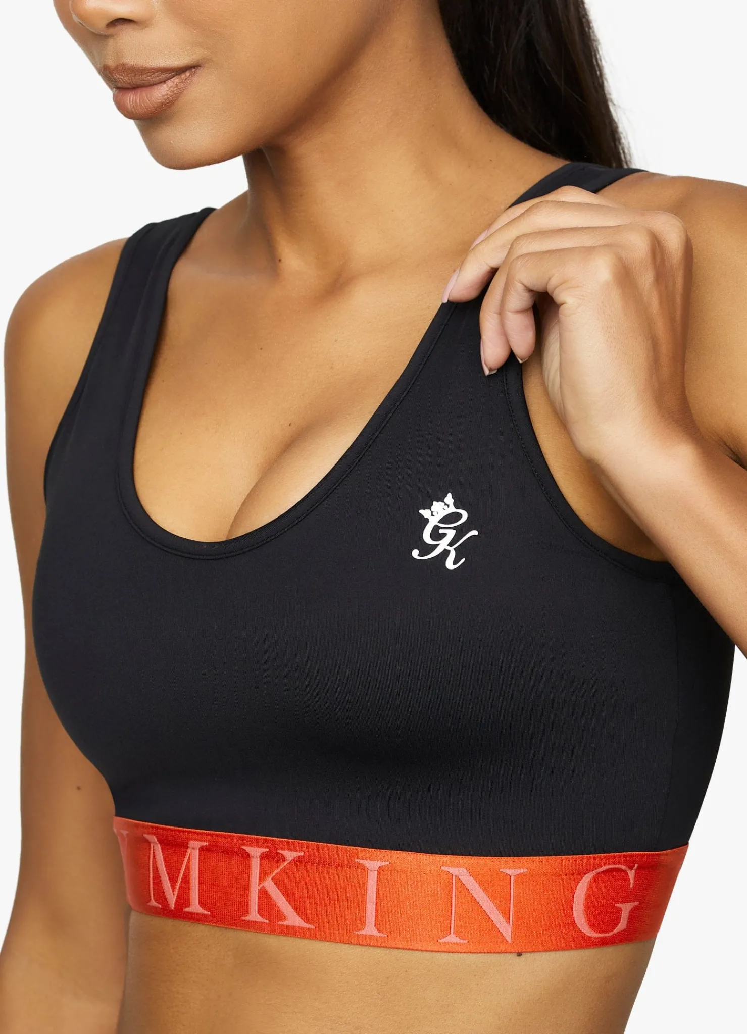 Gymwear<Gym King Impact Sports Bra Black/Chilli Red