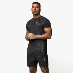 Gymwear<Gym King Inception Aop Ss Tee Black