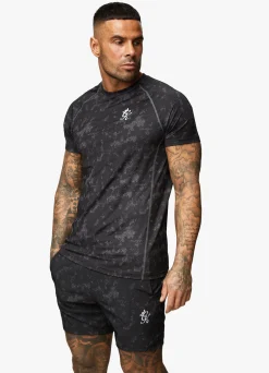 Gymwear<Gym King Inception Aop Ss Tee Black