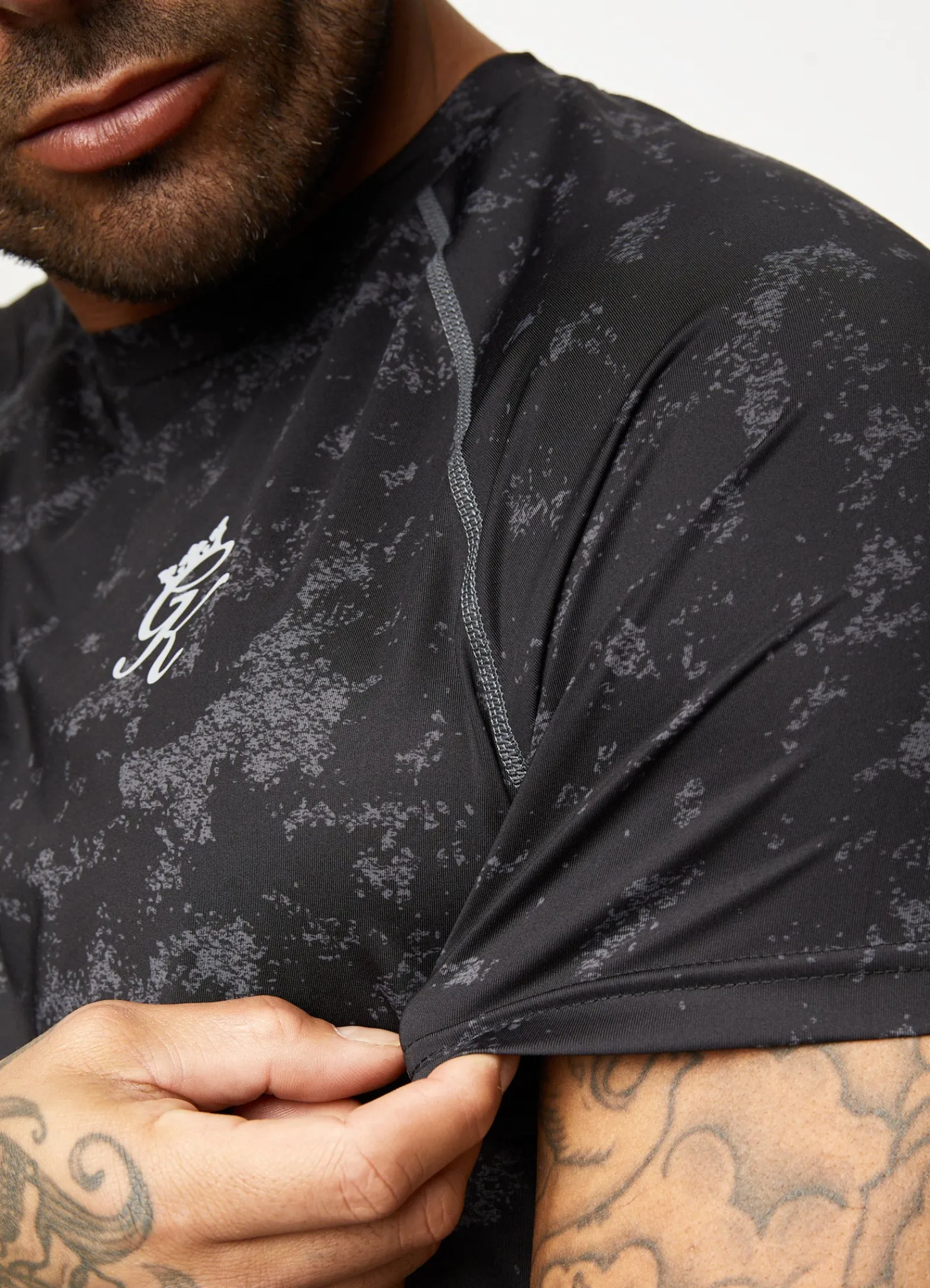 Gymwear<Gym King Inception Aop Ss Tee Black