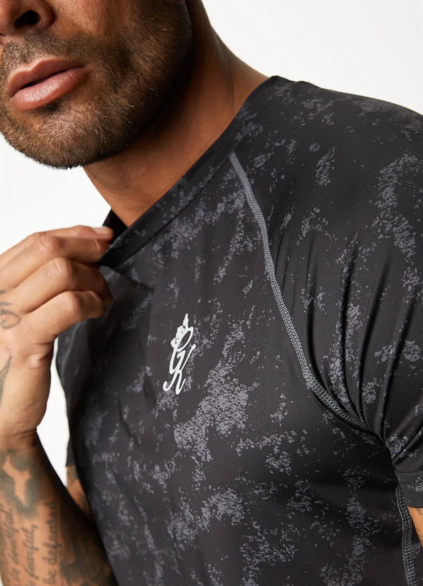 Gymwear<Gym King Inception Aop Ss Tee Black