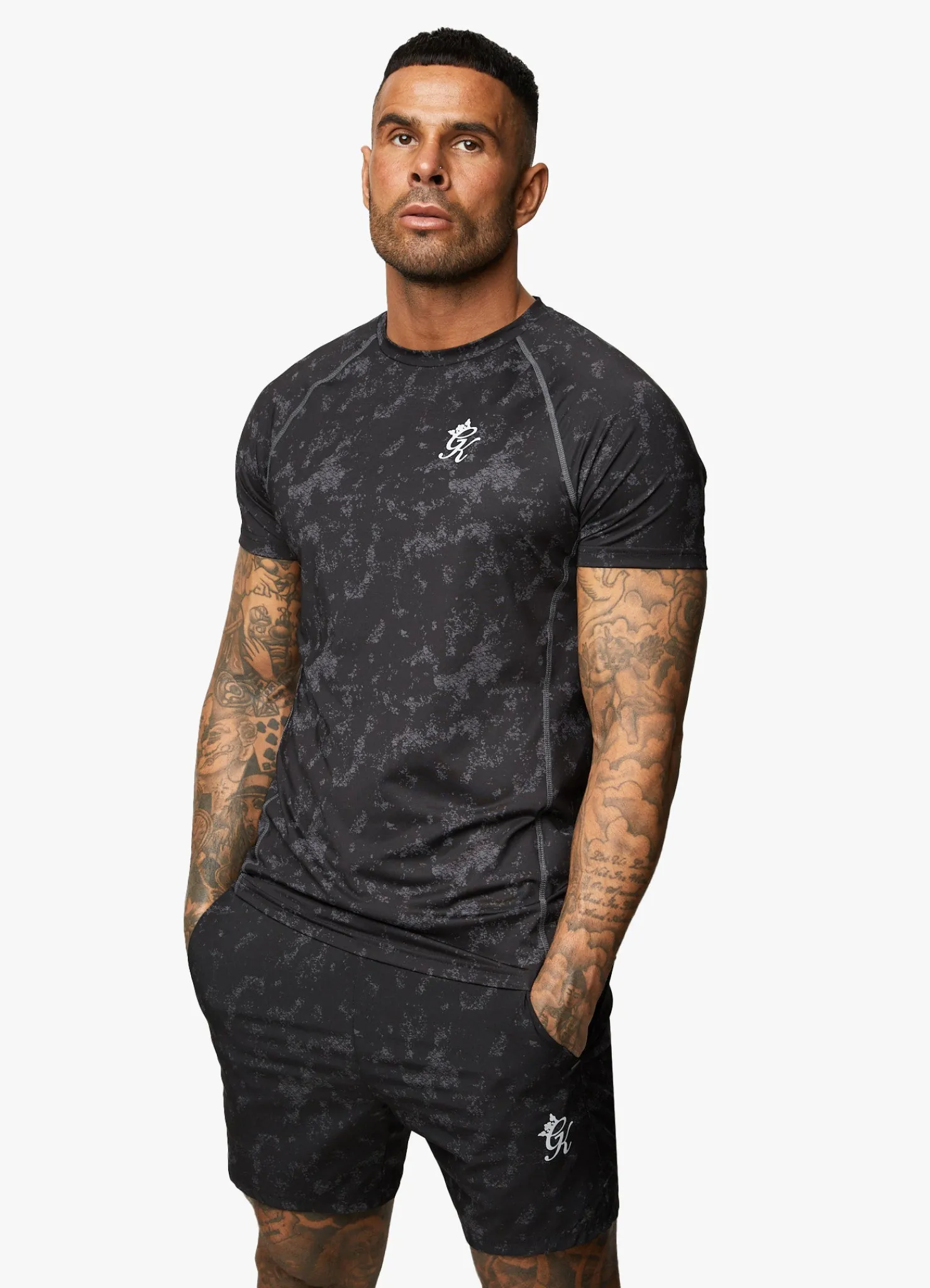 Gymwear<Gym King Inception Aop Ss Tee Black