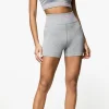 Shorts<Gym King Intention 3 Inch Short Grey Marl/Cosmic Pink