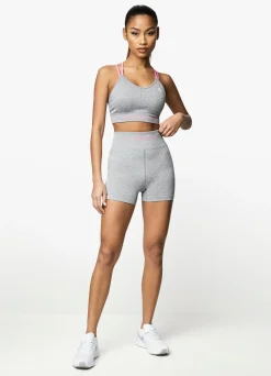 Gymwear<Gym King Intention 3 Inch Short Grey Marl/Cosmic Pink