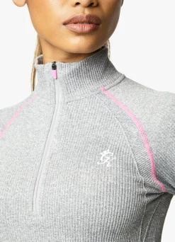 Gymwear<Gym King Intention Funnel Grey Marl/Cosmic Pink