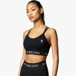 Gymwear<Gym King Intention Multi Rib Sports Bra Black