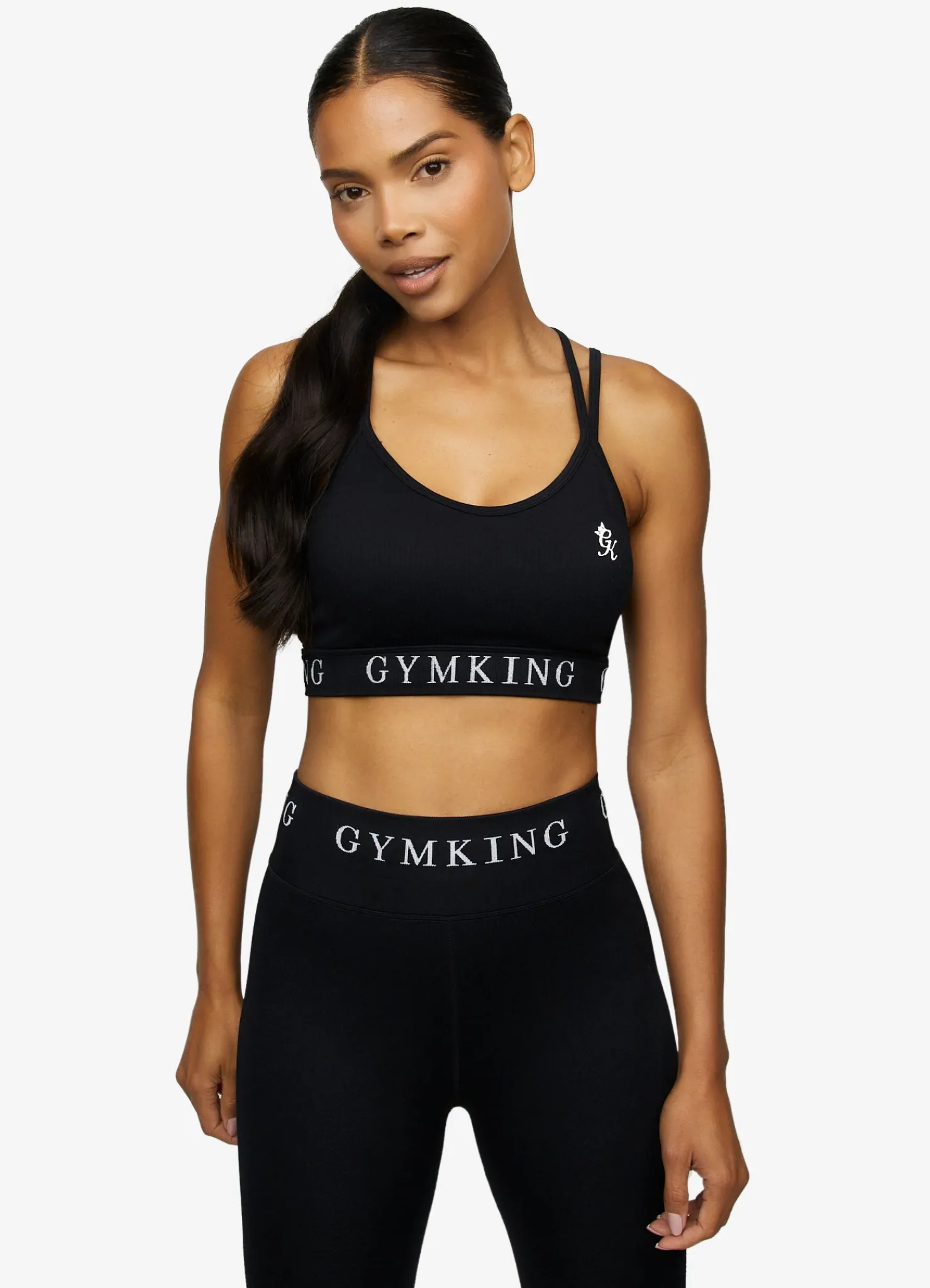 Sports Bras<Gym King Intention Multi Rib Sports Bra Black