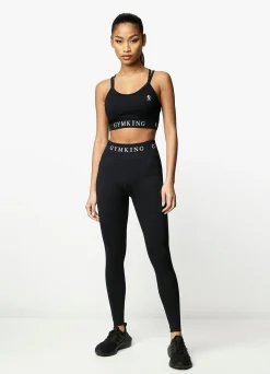 Gymwear<Gym King Intention Multi Rib Sports Bra Black