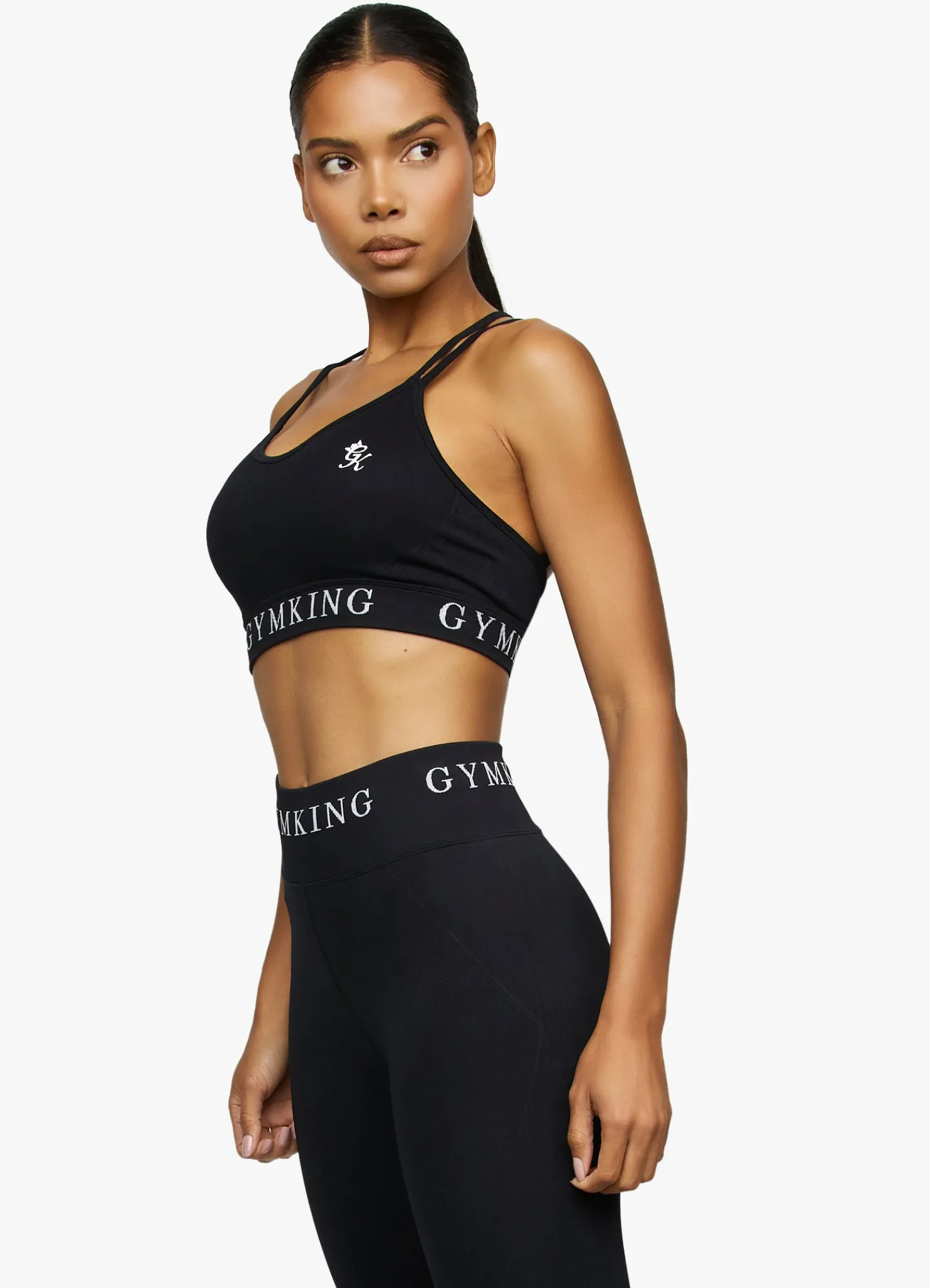 Sports Bras<Gym King Intention Multi Rib Sports Bra Black