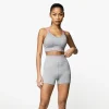 Gymwear<Gym King Intention Multi-Rib Sports Bra Grey Marl/Cosmic Pink