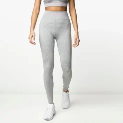Gymwear<Gym King Intention Multi-Rib Legging Grey Marl/Cosmic Pink