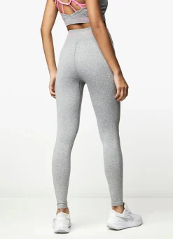 Leggings<Gym King Intention Multi-Rib Legging Grey Marl/Cosmic Pink