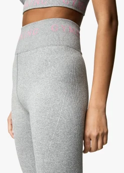 Leggings<Gym King Intention Multi-Rib Legging Grey Marl/Cosmic Pink