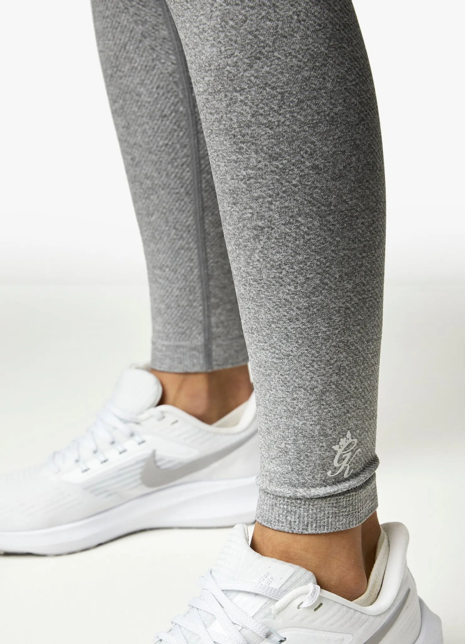 Gymwear<Gym King Intention Multi-Rib Legging Grey Marl/Cosmic Pink