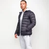 Outerwear<Gym King Lightweight Packaway Puffer Jacket Dark Grey