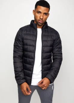 Outerwear<Gym King Lightweight Packaway Puffer Jacket Black