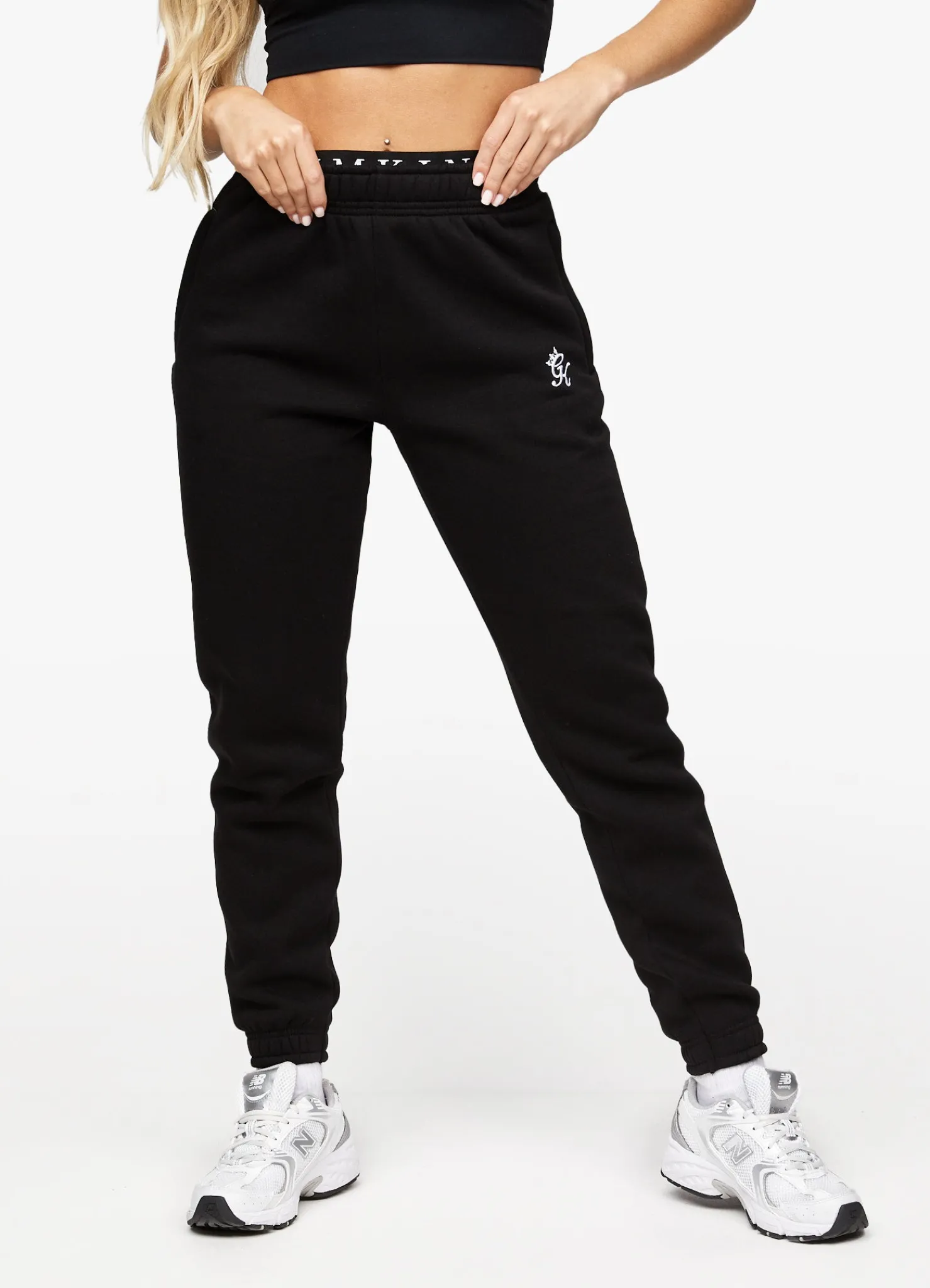Tracksuits<Gym King Linear Arch Hood & Jogger Black