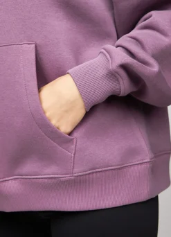 Hoodies<Gym King Linear Arch Oversized Hood Plum