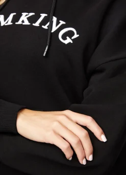 Co-Ords<Gym King Linear Arch Oversized Hood Black