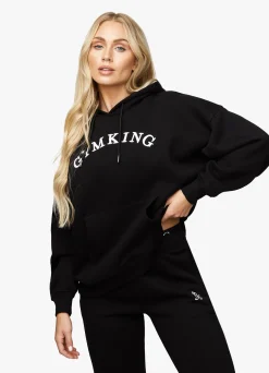Co-Ords<Gym King Linear Arch Oversized Hood Black