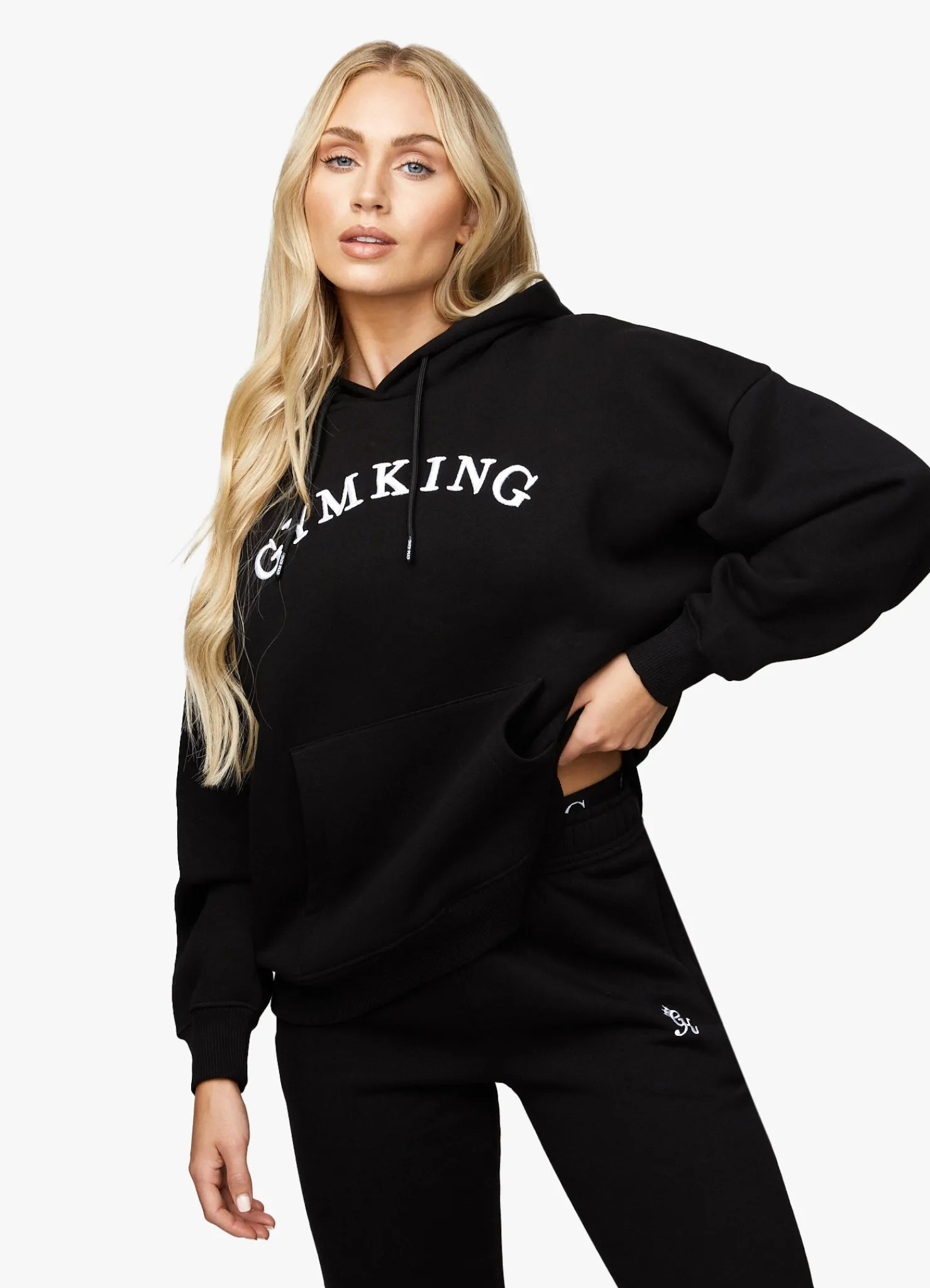 Co-Ords<Gym King Linear Arch Oversized Hood Black