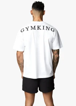 T-Shirts<Gym King Linear Arch Tee White