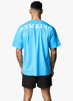 T-Shirts<Gym King Linear Arch Tee Malibu Blue