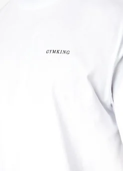T-Shirts<Gym King Linear Arch Tee White