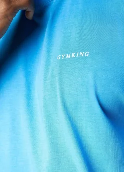 T-Shirts<Gym King Linear Arch Tee Malibu Blue