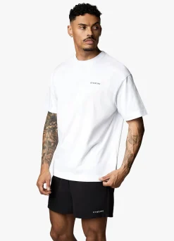 T-Shirts<Gym King Linear Arch Tee White