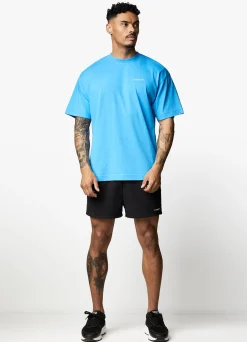 T-Shirts<Gym King Linear Arch Tee Malibu Blue
