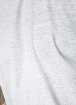 T-Shirts<Gym King Linear Arch Tee Light Grey Marl