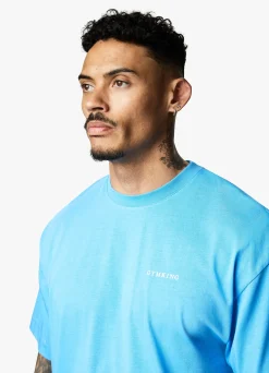T-Shirts<Gym King Linear Arch Tee Malibu Blue