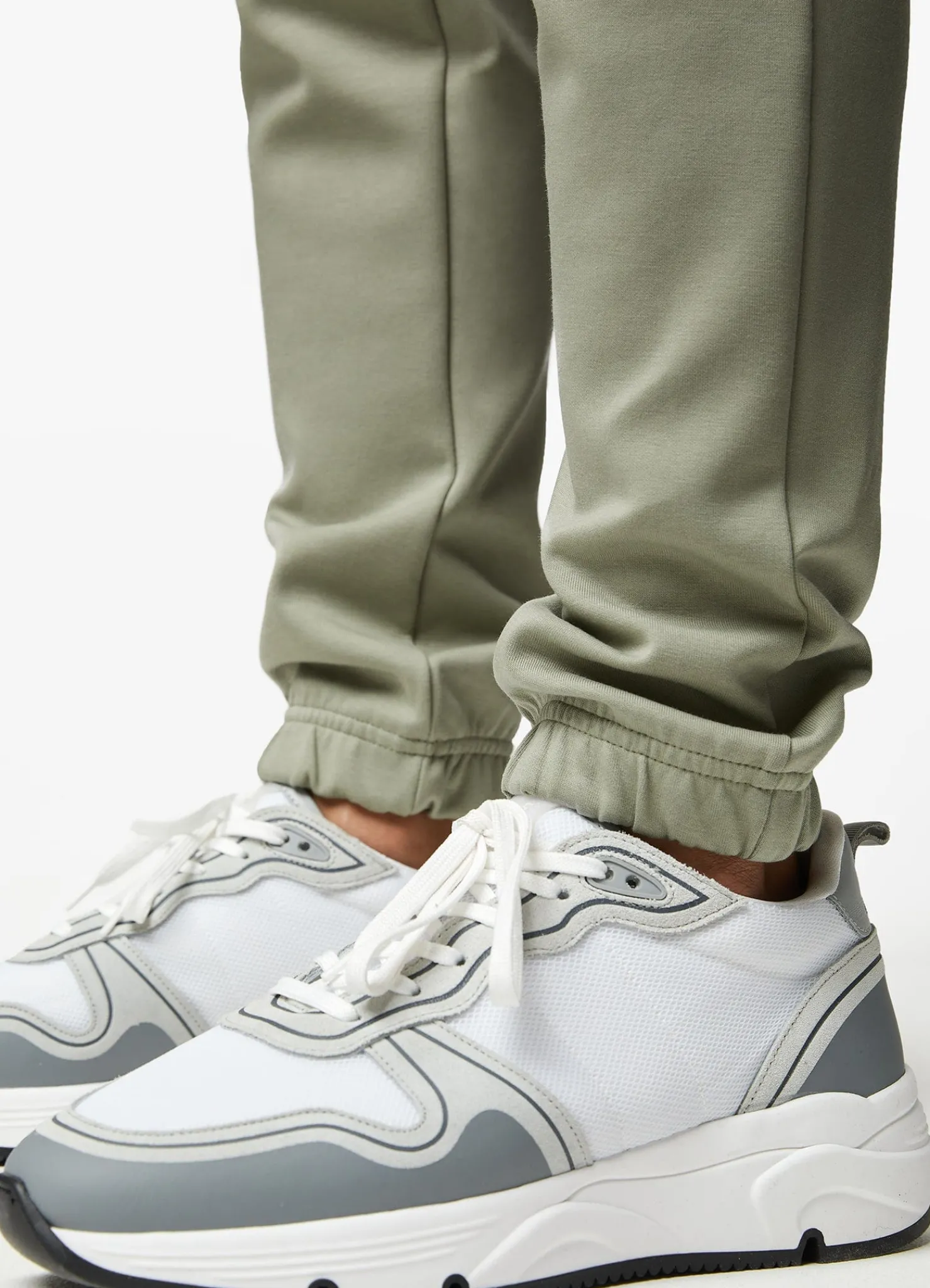 Tracksuits<Gym King Linear Print Crew Tracksuit Soft Khaki