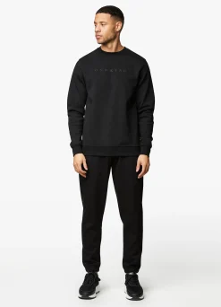 Tracksuits<Gym King Linear Print Hood Tracksuit Black